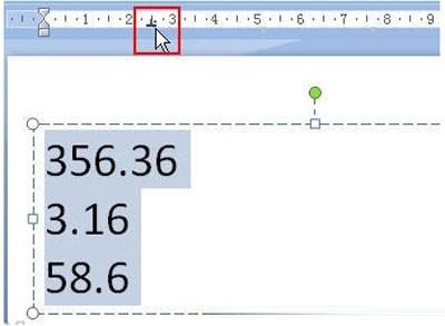 Powerpoint教程之快速对齐小数点