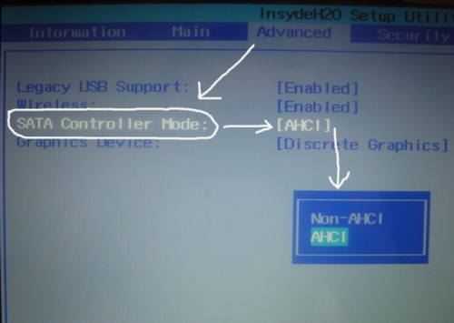 怎么在BIOS下设置AHCI值更改为IDE（bios切换ahci模式）