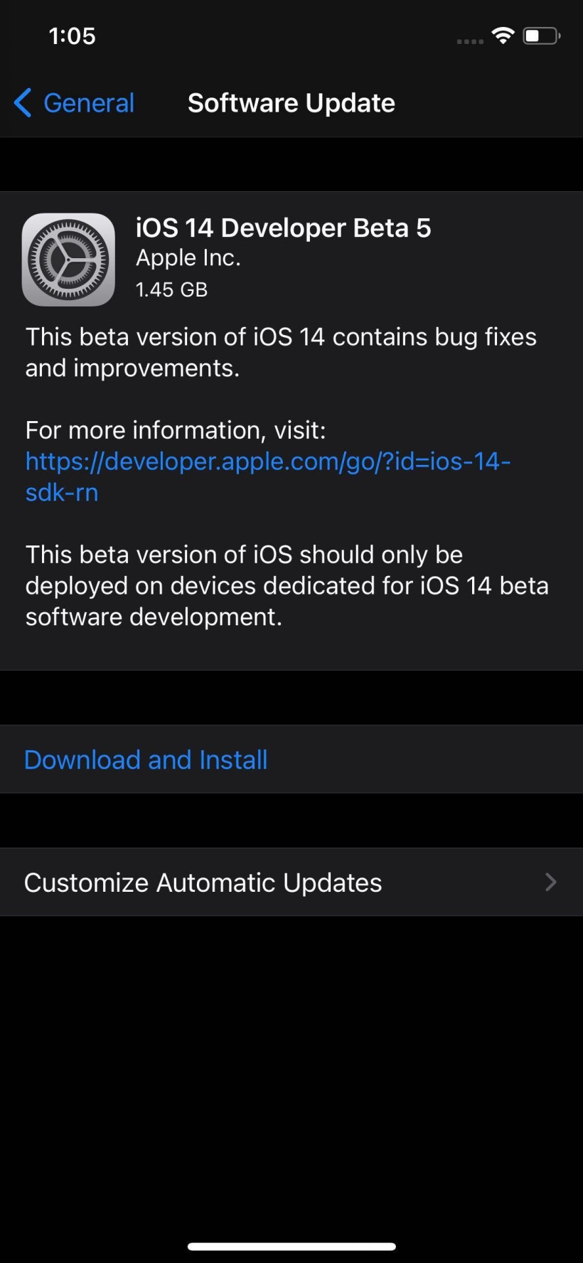 iOS14beta5描述文件怎么下载 ios14.5beta5描述文件下载