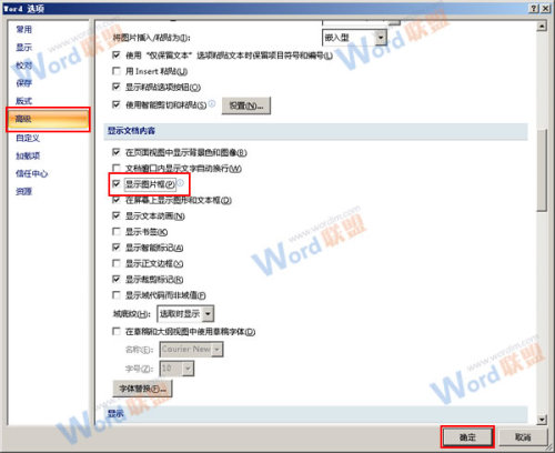 在Word2007中通过隐藏图片来提高浏览速度