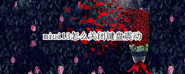 miui13怎么关闭键盘震动 小米11手机怎么关闭键盘震动功能?